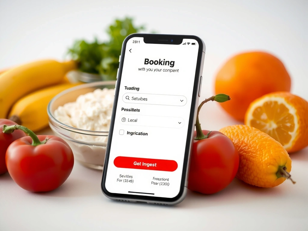 Formulaire de réservation mobile